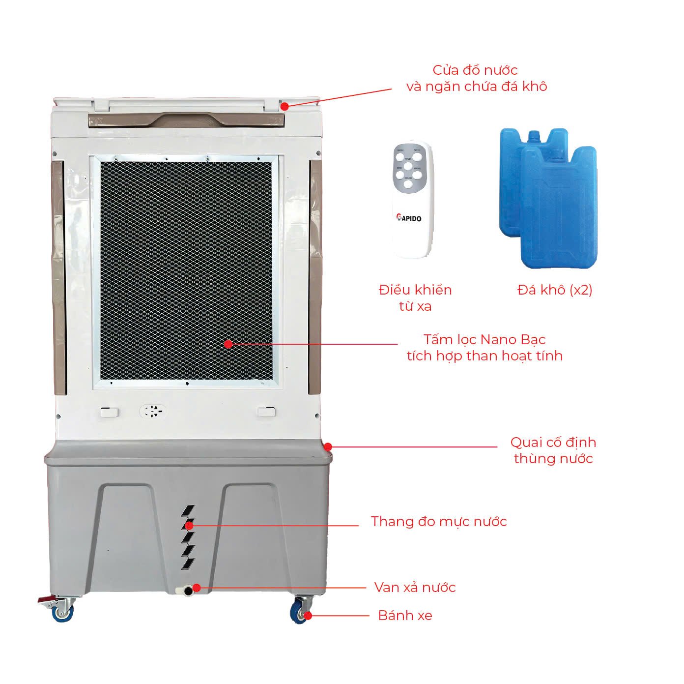 Quạt điều hòa Oddo Windy D Quạt điều hòa Oddo Windy D